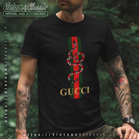 gucci snake logo t shirt